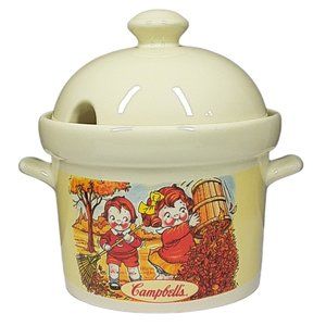 Campbells Soup Kids Soup Tureen No Ladle Vintage Fall Summer Crock Serveware